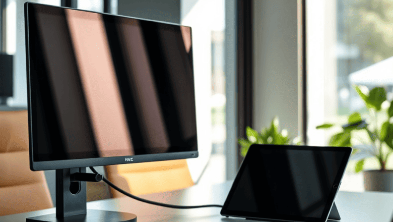 tablet monitöre bağlama